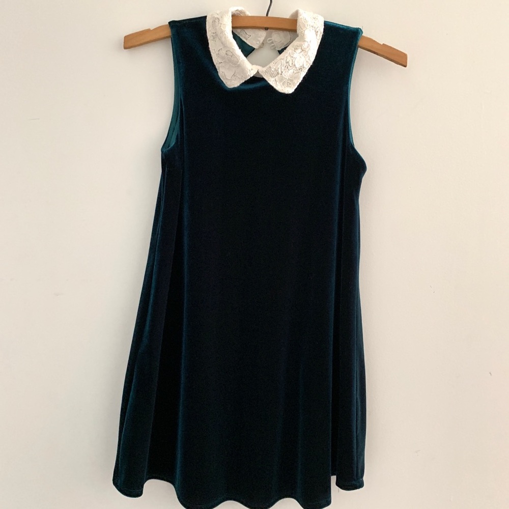 Velvet green dress